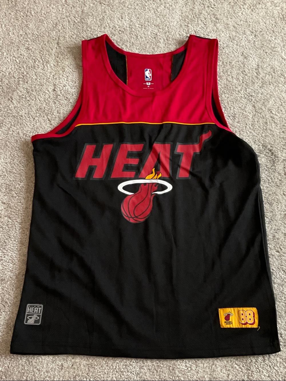 Nike Miami Heat Black Red Yellow Tank Top